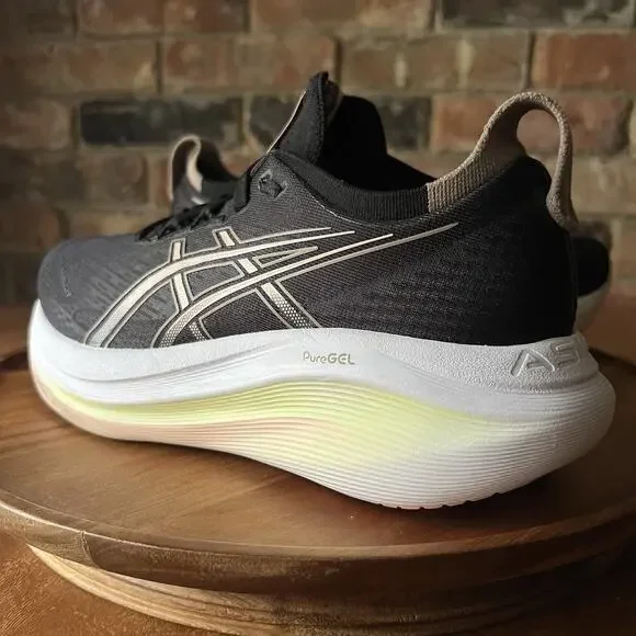 ASICS GEL-Nimbus 27 Max Cushion Women's 8 Black Breeze Running Sneakers Shoes - Picture 4 of 16